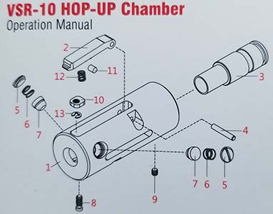 Action Army Smart Hop Up Chamber for Marui VSR-10 - Click Image to Close